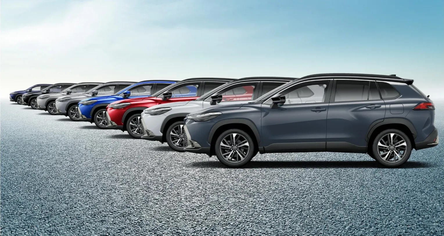 Toyota Corolla Cross in every colour it is sold in